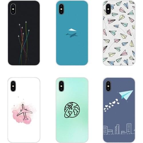 For Xiaomi Mi4 Mi5 Mi5S Mi6 Mi A1 A2 5X 6X 8 9 Lite SE Pro Mi Max Mix 2 3 2S Phone Case Aircraft Airplane fly travel cloud Plane