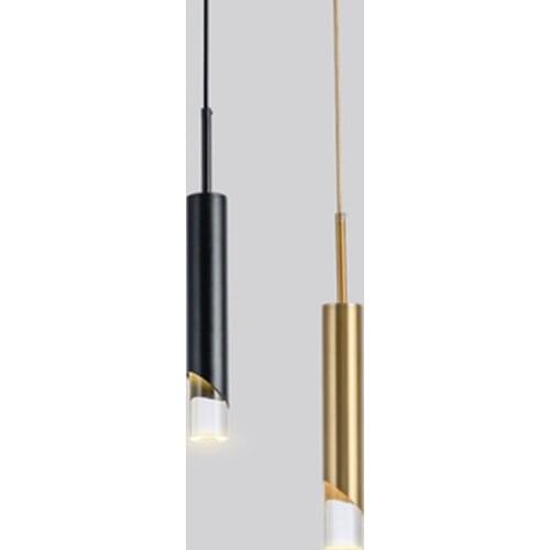 Nordic Led PendantLights Long Tube Lamp Kitchen Dining Room Shop Bar Decoration Led Cord Pendant Lights Background Hanglampen