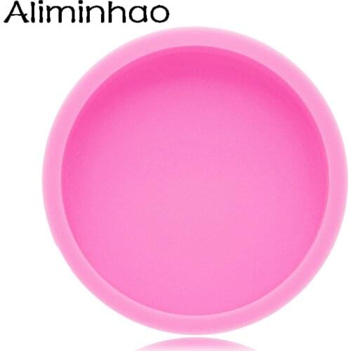 DY1238 4.5 Inches Round and 0.75 Depth Circle Coaster Silicone Mold, Resin Epoxy Handicraft Art Molds Geode Coaster Agate