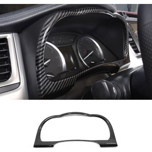 ABS Carbon For Toyota Highlander Kluger 2014-16 17 18 19 2020 Front Dashboard Frame Panel Cover Trim Car Styling Accessories