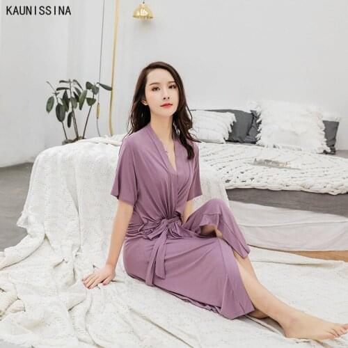 Женские короткие халаты KAUNISSINA China At AliExpress