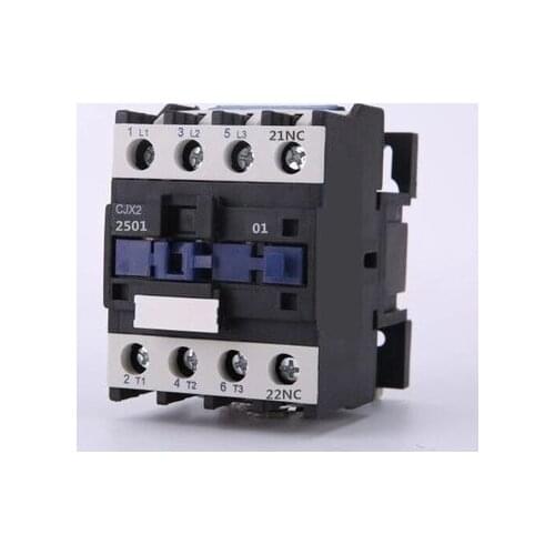 LC1D AC Contactor CJX2-2501 25A NC 3-Phase DIN Rail Mount Electric Power Contactor 24V 36V 110V 220V 380V