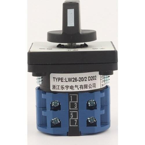 LW26-25 switch CE approved 25A ON-OFF-ON rotary switch