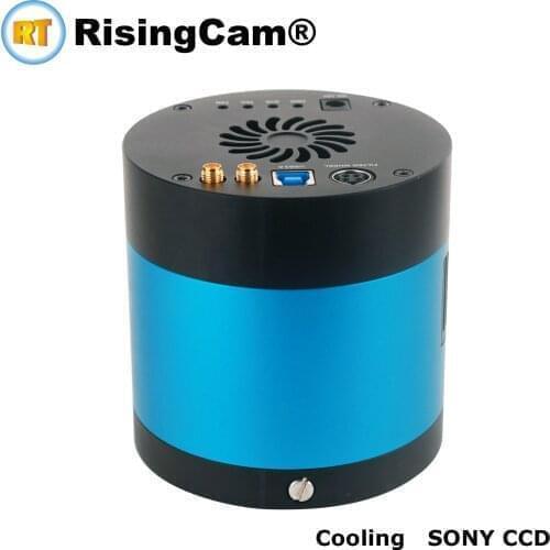 1.4MP USB3.0 SONY ICX285AQA CCD sensor cooling fluorescence microscope CCD Camera with C mount temperature controlled