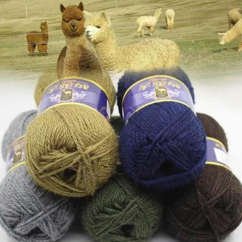 100g Camel Alpaca Yarn Soft diy Knitting Qulity Wool Thick Scarf Wool Knitted cashmere Handcraft Sweater wholesale Crochet