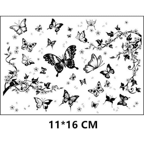 2021 New Butterfly Eranch Clear Stamps DIY Scrapbooking Craft Supplies Rubber Silicon Seals Card Album Hobby ink pad Stamping