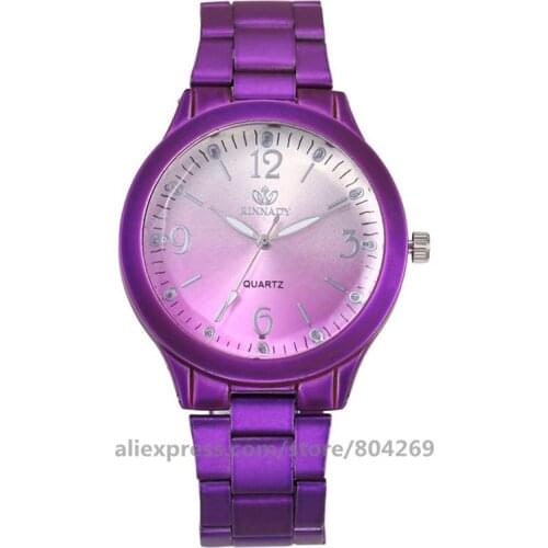 Wholesale Fashion Colorful Alloy Women Watch Men Casual Business Watches Fashion Women Change Color Wrist Watch 920211