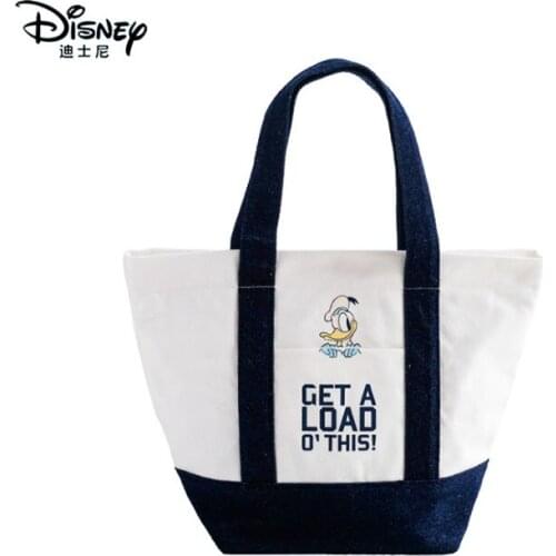 Disney Genuine Authorized Donald Duck Portable Simple Lunch Bento Box Insulation Bag Spot Customization