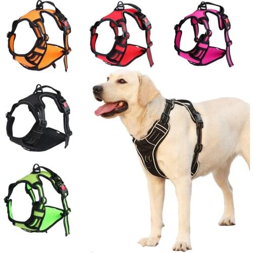 Adjustable Pet Dog Harness Reflective And Breathable For Small and Large Dog Harness Pet Harness Vest Dog Accessories