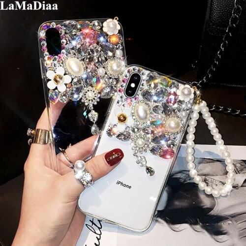 Luxury Bling Jewelled Rhinestone Diamond Crystal Soft Case Cover For Xiaomi Redmi 5 6 4X 5A 6A 7A 8A 9A Note 4 5 6 7 8 9 Pro