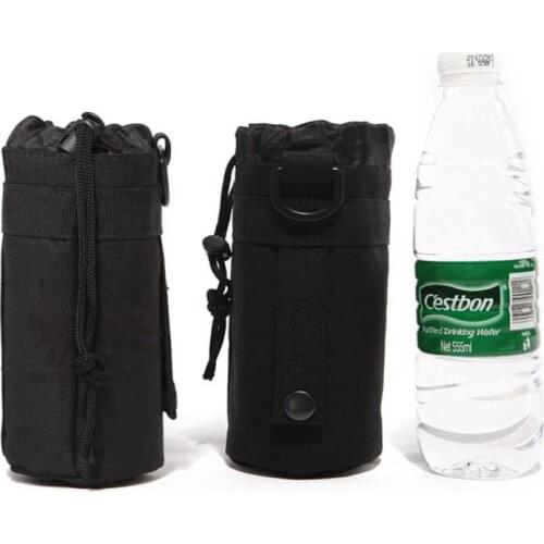 Tactical Molle Water Bottle Bag Outdoor Portable Kettle Carrier Pouch Utility Hunting Camping Bags for Vest Belt Backpack