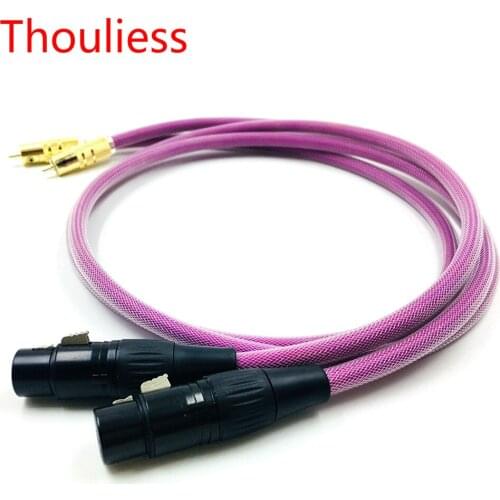 Thouliess Pair HIFI Cardas 2RCA Male to 2XLR Female Cable XLR Balanced Reference Interconnect Audio Cable with XLO HTP1 Cable