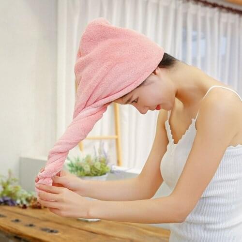 Magic Microfiberrapid drying hair towel towels bathroom Bath Wrap Hat Quick Cap Turban Dry toallas