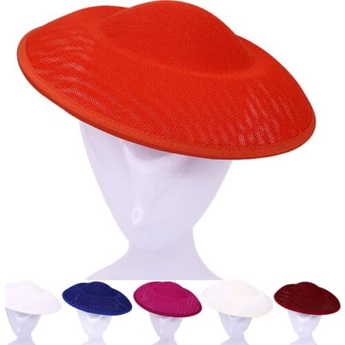 26*26*6CM THO18 imitation linen sinamay fascinator base material craft hat accessories church party wedding 2pieces/lot