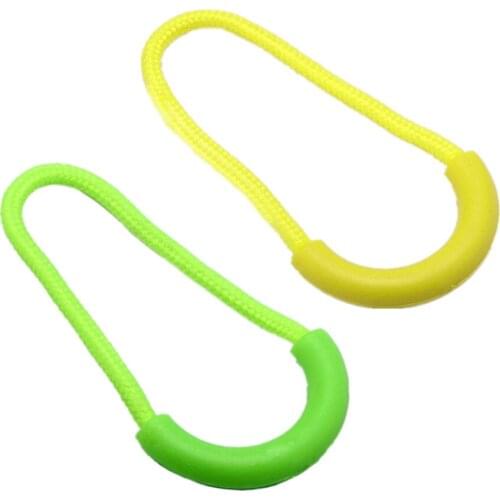 10Pcs Clothing Accessory Zipper Pull Puller End Fit Rope Tag Fixer Zip Cord Tab Replacement Clip slider Buckle Rope