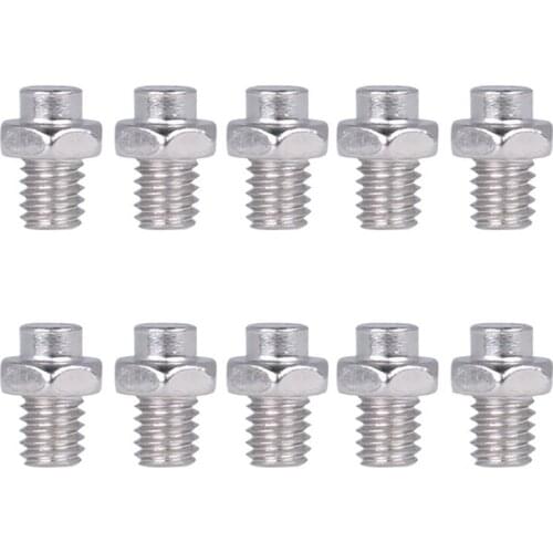 10PCS Bicycle Pedal Studs Steel No-Ski Bolts Pin Nail For Cycle Pedals Bike Accessories M4