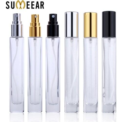 20 Pcs/Lot 10ml Perfume Bottle Round shape High Quality Thick Glass Refillable Mold Perfume Spray Bottle