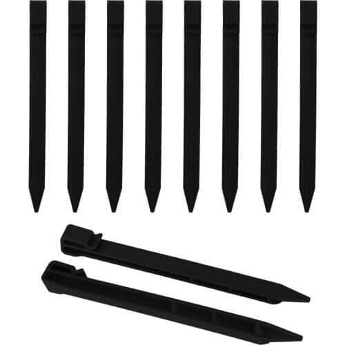 25cm Garden Stakes Gardening Nails Ground Anchor Pile Floor Sticks Cover Black Reusable 1/8 Inch Thick Multifunctional Tent Pegs
