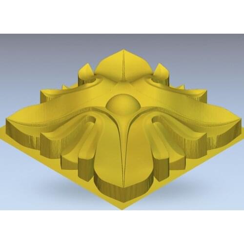 3d model relief for cnc in STL file format rosette_26