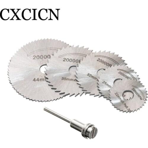 6Pcs Mini Circular Saw Blade High Speed Steel Cutting Disc Rotary Tool for Dremel Wood Plastic Aluminum
