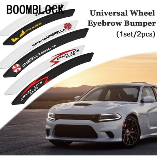BOOMBLOCK Car Tire Eyebrow Sticker Cover Auto For BMW e90 e60 e39 e46 f10 F30 VW Golf 7 passat b6 Peugeot 206 2020 audi a3 a4 b8