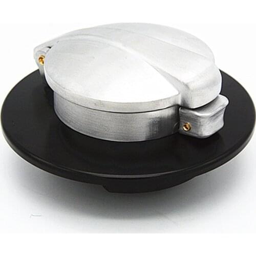 MOTO4U Petrol Fuel Gas Cafe Racer Tank Cap For Triumph "Matt" Silver