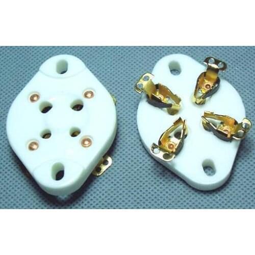 Free Shipping! 300B 2A3 for large four-leg flat Gold-plated tube socket
