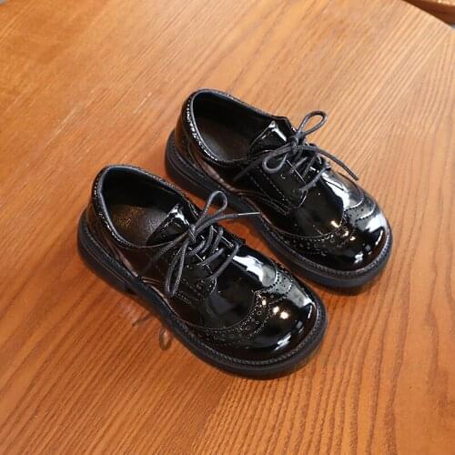 Kids British Style Soft-soled Student Shoes New Childrens Shoes Trendy Shoes Boy Leather Shoes Hot Fashion Back To School Shoes