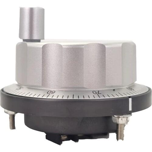 CNC pulse generator handwheel 0V 5V 60mm 100PPR manual pulse generator handwheel rotary encoder electronic 6 terminal