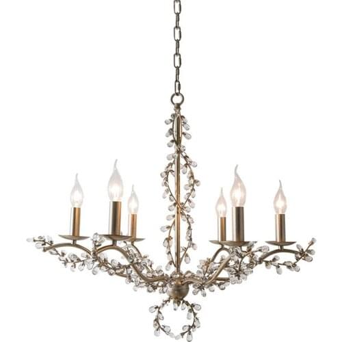 Vintage design crystal lights chandelier LED lamp AC110V 220v lustre home decoration crystal lighting