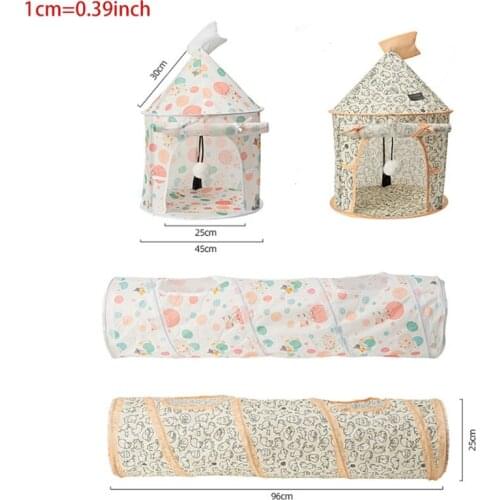 Cat Bed Play Tunnel Mat Pets Cats Dogs Rabbits And Pet Home Foldable Soft Tunnel Pet Sleeping Bed W3JE