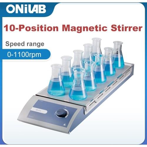 ONILAB MS-S10 Laboratory 10-Position Magnetic Stirrer