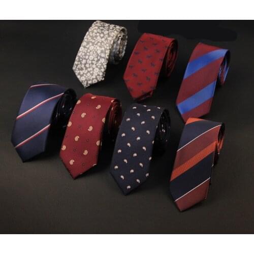 Linbaiway 6cm Mens Neck Tie Jacquard Woven Ties for Man Bridegroom Business Polyester Necktie Shirt Corbatas Custom Logo