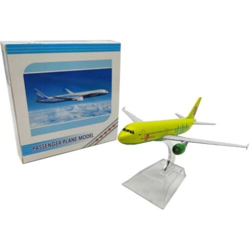 About 16CM 1:400 A320 diecast model Russian Siberian S7 airlines with base alloy aircraft plane model toy collection
