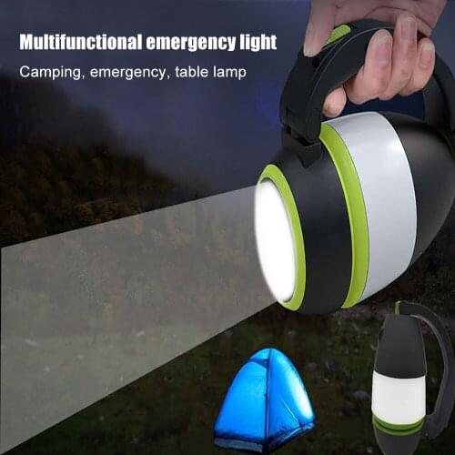 New Multifunctional LED Camping Light USB Rechargeable Outdoor Portable Searchlight Emergency Light