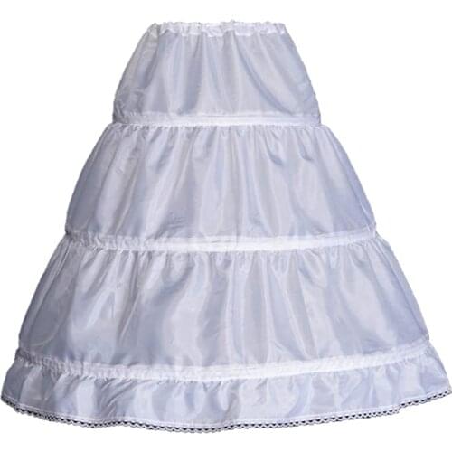 Hoops Petticoat Full Slips Flower Girls Crinoline Skirts Ball Gowns 2022