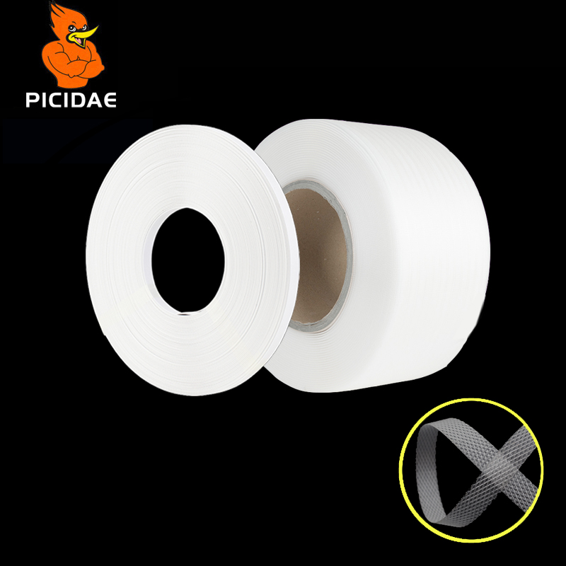 PP White Packaging Belt Strapping Transparent Fixed Strip Braid Rope Tape Building Material Wood Goods Logistics Transport Tray