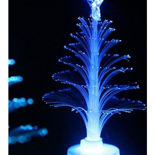 Romantic Gift Colorful Fiber Christmas Tree Creative Colorful Flash Christmas Tree Mini Night Light for Decoration Night Light