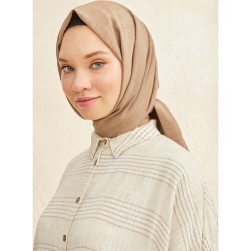 Salland Elena Kamel Color Shawl Trend Fashion Stylish Womens Hijab Scarf Shawl Scarf All Seasons Comfortable Use Wraps Easy to Shape Flexible Anti-Wrinkle Quality Silk Fabric Hijab Clothing Accessory Scarf ELEKA-00001