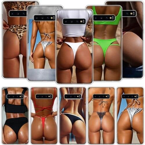 Sexy Bikini Big Ass Phone Case For Samsung Galaxy S21 S20 S10 FE S9 S8 Note 8 9 10 20 Ultra Lite J6 J4 Plus Shell Cover
