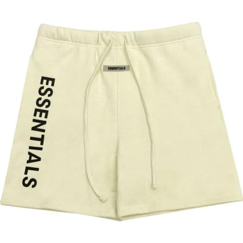 Kanye West Casual Men Sporty Shorts Letter Print Vintage Streetwear Fitness Hip Hop Male Short Pants Trousers
