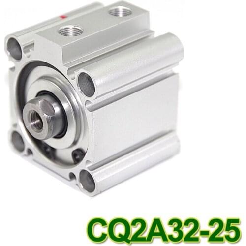 SMC Type CQ2A series CQ2A32-25 32mm bore 25mm stroke Double Action both end tapped Pneumatic Compact Cylinder with high quality