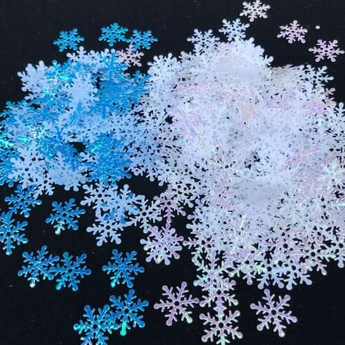 300 Pcs/Lot Christmas Snowflake Confetti Artificial Snow Christmas Tree Ornaments New Year Christmas Angel Decorations For Home
