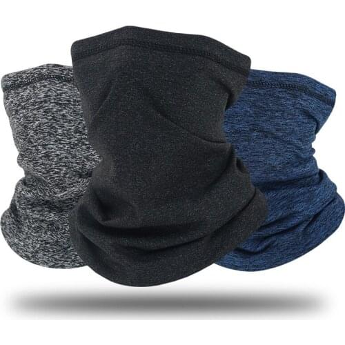 Windproof Winter Fleece Warm Neck Gaiter Thick Outdoor Sports Headband Skiing Cycling Face Cover Mask Bandanas 5 Colors