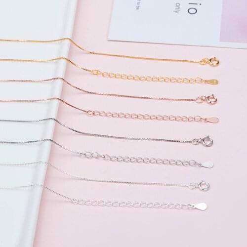 Gold Goth Sterling Silver Real 925 Chain For Women Necklace Sets Vintage Jewelry Pendant Undefined Luxury Chain On The Neck 2021