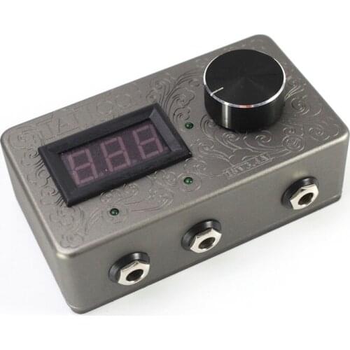 Carving Style Premium 3A Tattoo Machine Power Supply with Jumpstart for Professional Tattoo Artists