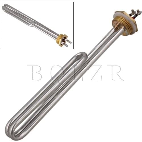 BQLZR 220V 3000W Silver Tubular Water Heater Electrical Element Stainless Steel Tube