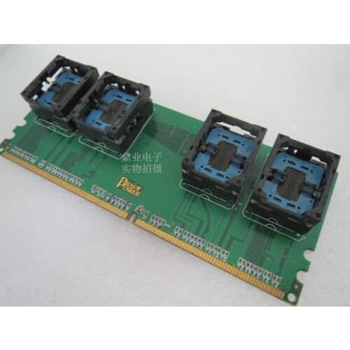 Opentop DDR memory test card FBGA84 BGA84 IC Burning seat Adapter testing seat Test Socket test bench in stock free shiping
