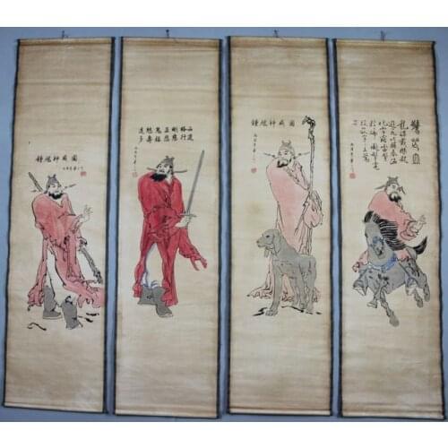 China Antique collection Boutique Calligraphy and painting Zhong Kui Diagram