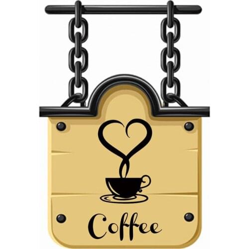 Coffee Restaurant wall decor decals home decorations kitchen vinyl wall art diy sticker